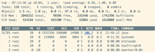 07:13:36 cpu100%了