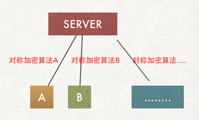 Web服务器与每个客户端使用不同对称加密算法